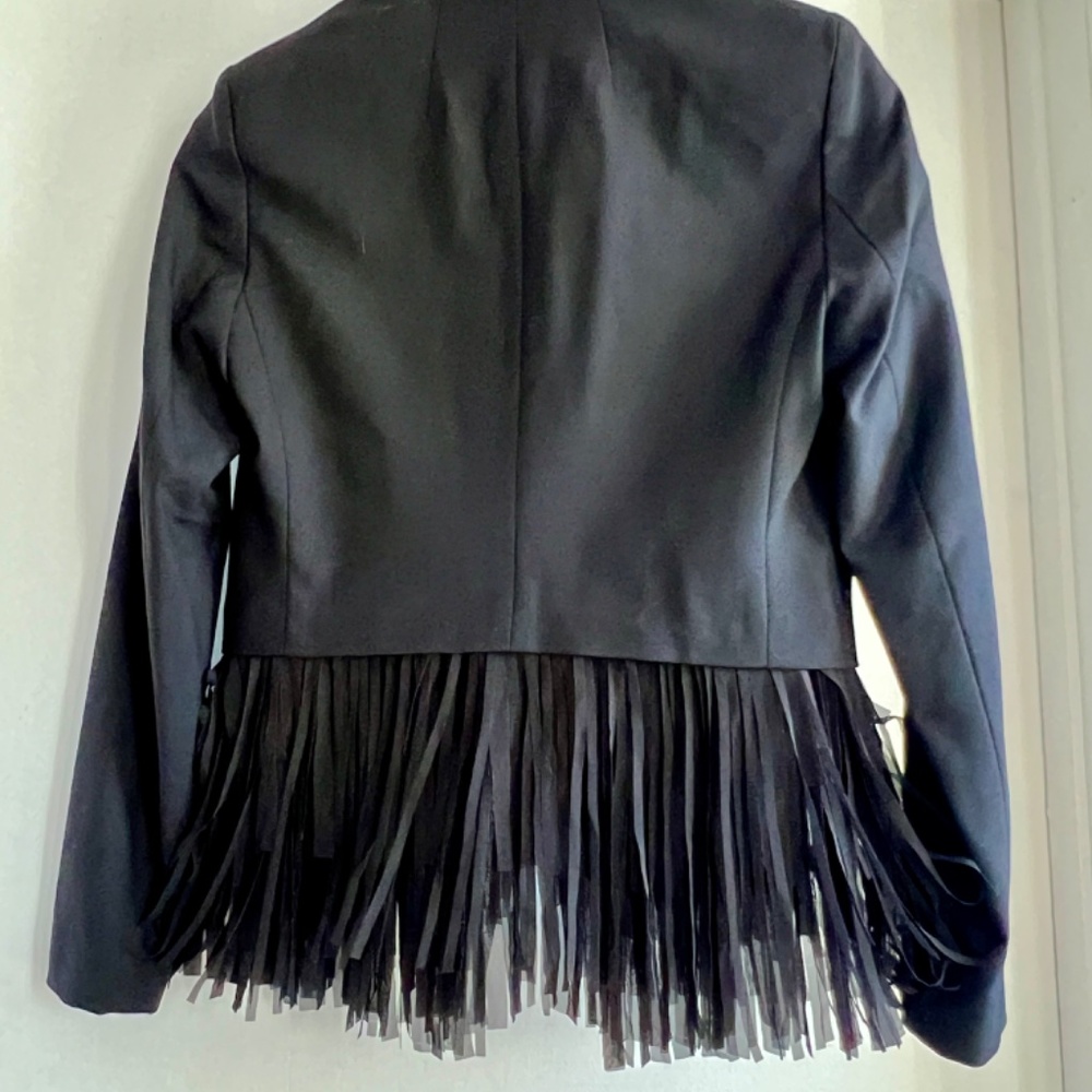 Banana Republic black fringe tuxedo - Picture 2 of 3